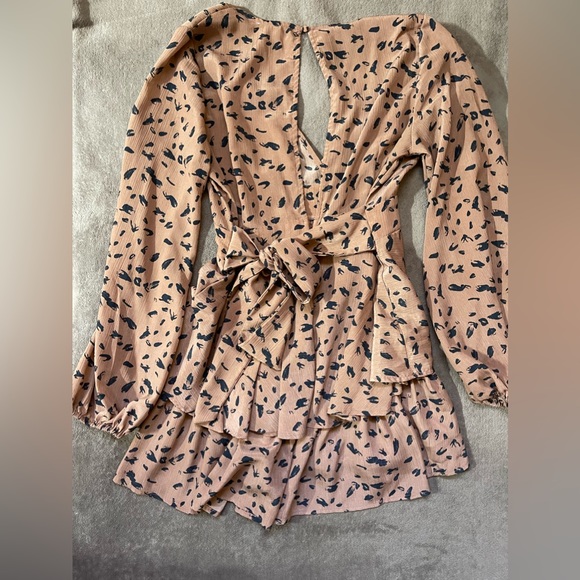 Printed Dress Romper - Picture 2 of 3